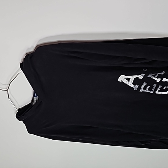 American Eagle Outfitters Black Hoodie with White Logo - Picture 2 of 7